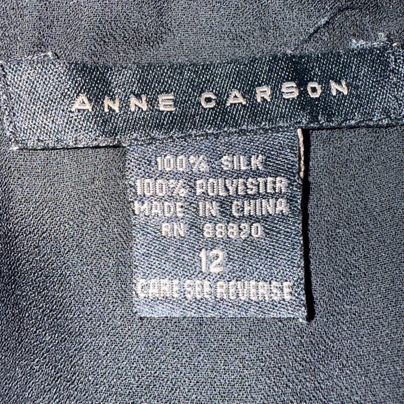 Anne Carson skirt, 💯% silk, black, whimsigoth, saloon girl, VTG Size 12 - Picture 5 of 7